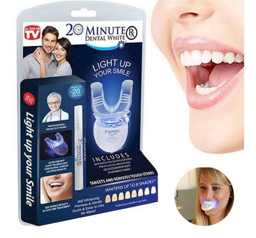 20 Minute Dental White Teeth Whitening and Stain Removal UV Light Treatment
