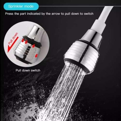 Super Sleek and Convenient Restaurant Style Flexible Kitchen Faucet Adapter