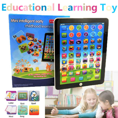 CHILDRENS ELECTRONIC TOUCH PAD EDUCATIONAL COMPUTER