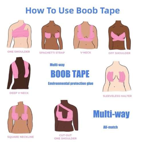 INSTANT BREAST LIFT ADHESIVE BOOB TAPE - NUDE
