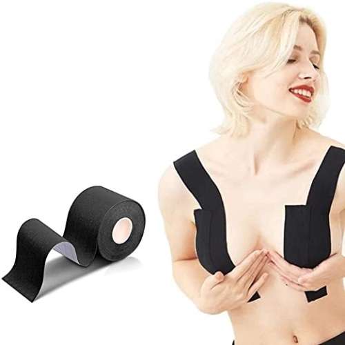INSTANT BREAST LIFT ADHESIVE BOOB TAPE - BLACK