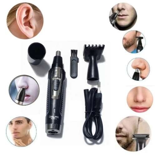 Powerful  2-in-1  Nose hair , Eyebrows and Beard Outline Trimmer