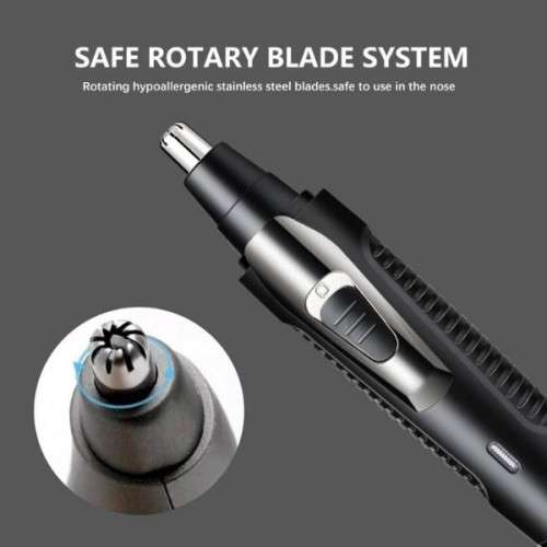 Powerful  2-in-1  Nose hair , Eyebrows and Beard Outline Trimmer