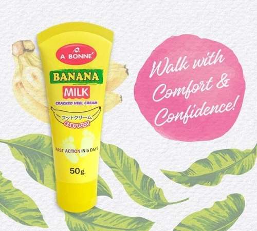 AMAZING !!!!!  5 Day Banana Milk and Shea Butter Cracked Heel Repair and Moisturising Foot Cream
