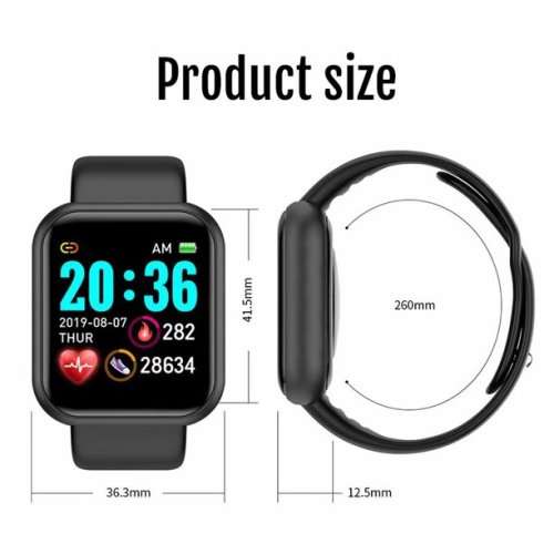 Y68 BLUETOOTH FITNESS , VITALS and HEALTH TRACKER SMART WATCH
