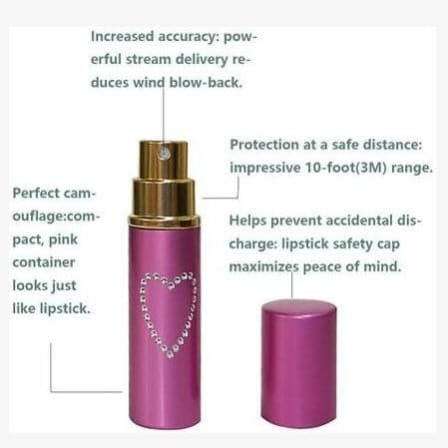 Highy Effective Lipstick Camouflaged Pepperspray for Self Defense