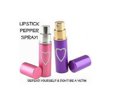 Highy Effective Lipstick Camouflaged Pepperspray for Self Defense