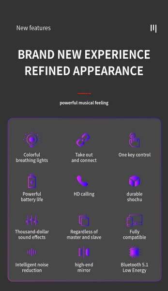 Brilliant  NT Y60 Wireless Fast Charging and Waterproof Bluetooth Earbuds