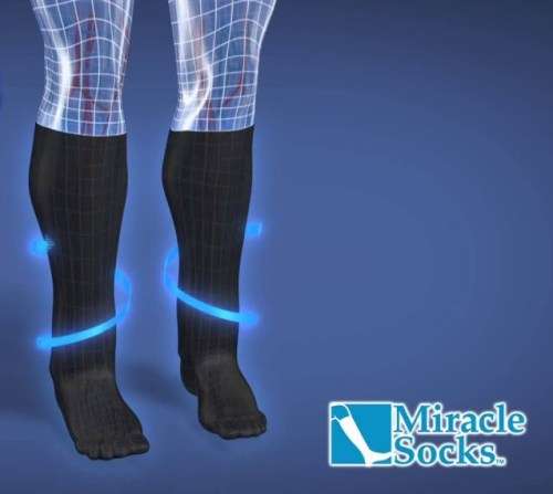 MIRACLE SOCKS  Pain Relief  , Swelling Reduction and Anti - Fatigue Compression Socks
