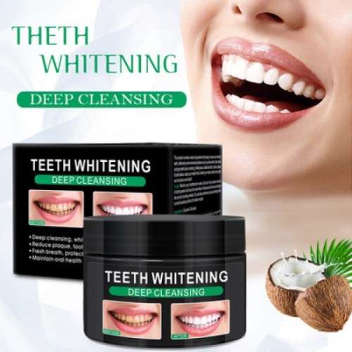 Deep Cleansing Activated Charcoal  and Coconut Teeth Whitening Powder and Deep stain Remover