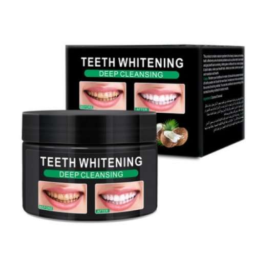 Deep Cleansing Activated Charcoal  and Coconut Teeth Whitening Powder and Deep stain Remover