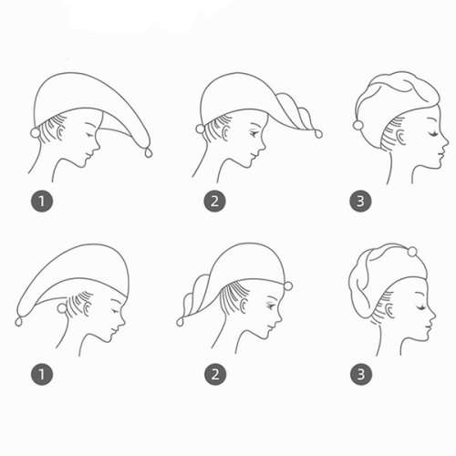 Super Soft and High Quality Microfiber Fast Drying Hair Towel Turban Wrap