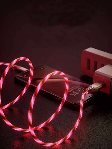 Amazing 1M Luminous ( High Charge Glow in the Dark ) Type-C Data and Streaming Fast Charger Cable