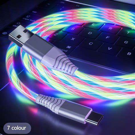 Amazing 1M Luminous ( High Charge Glow in the Dark ) Type-C Data and Streaming Fast Charger Cable