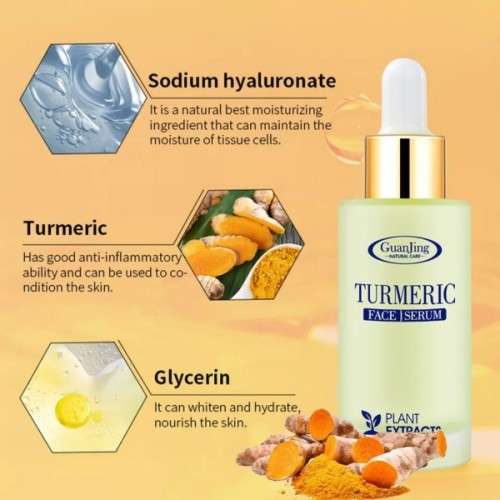 GJ  Natural Extract Turmeric Rejuvenation & Anti - Ageing Face Serum