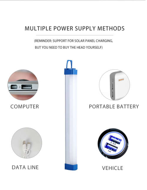 Powerful & Bright 3 Mode Magnetic USB Rechargeable Emergency Tube Light