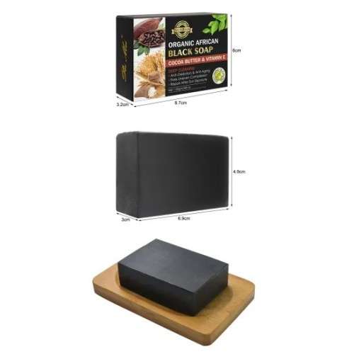 African Organic Skin Repair & Skin Detox Soap with Cocoa Butter and Vitamin E