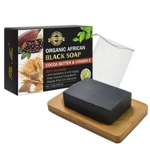 African Organic Skin Repair & Skin Detox Soap with Cocoa Butter and Vitamin E