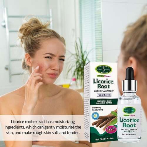 HERBAL EXTRACT Licorice Root  Anti - Inflammatory  Skin Repair Facial Serum
