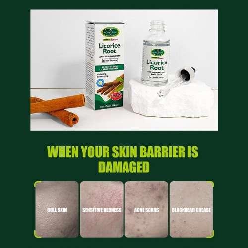 HERBAL EXTRACT Licorice Root  Anti - Inflammatory  Skin Repair Facial Serum