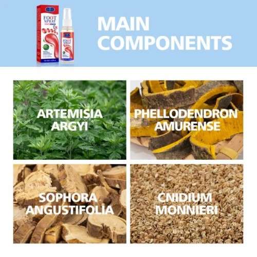 AC  Anti - Bacterial , Anti - Perspirant , Deodorizing & Refreshing Foot Odour Spray