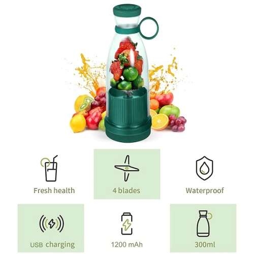 Portable , Powerful & Rechargable Mini Juicer