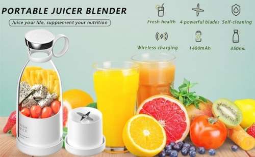 Portable , Powerful & Rechargable Mini Juicer