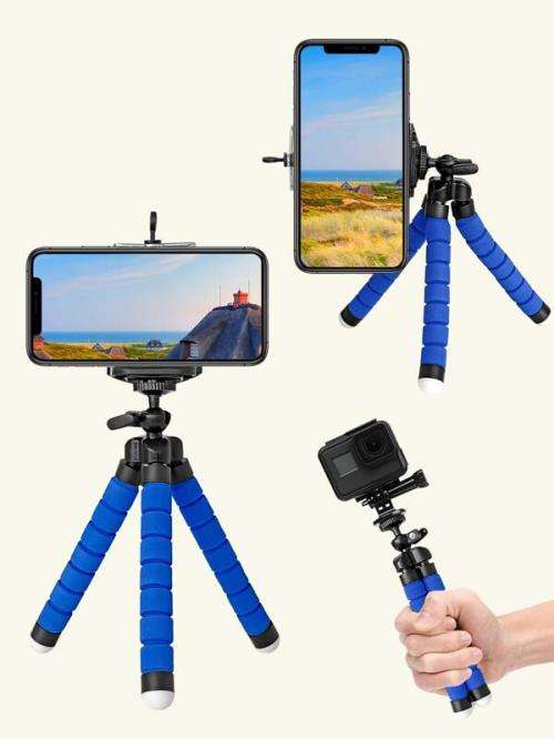 Flexible & Versatile Vlogging , Desktop or Outdoors Octopus Tripod with Bracket