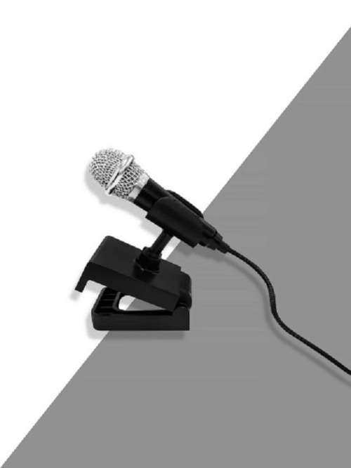 Mini Condenser Vlogging Microphone & Stand with Noise Reduction for Cellphone , Laptop or PC