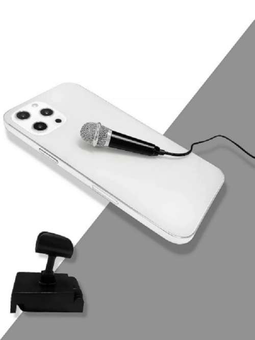 Mini Condenser Vlogging Microphone & Stand with Noise Reduction for Cellphone , Laptop or PC