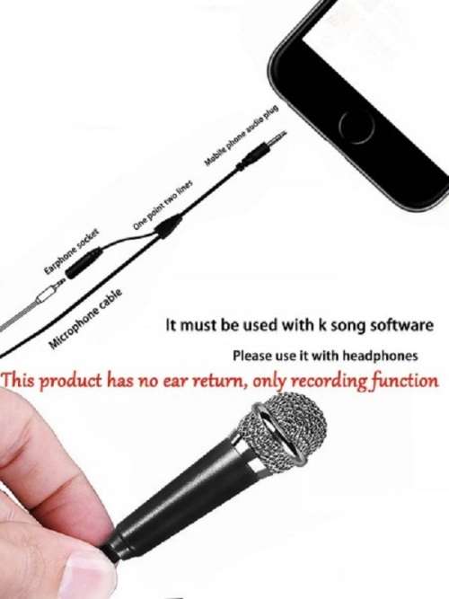 Mini Condenser Vlogging Microphone & Stand with Noise Reduction for Cellphone , Laptop or PC