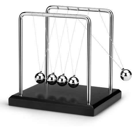 Fascinating Newton`s Cradle Stress Relieving Kinetic Energy Balance Balls