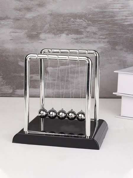 Fascinating Newton`s Cradle Stress Relieving Kinetic Energy Balance Balls