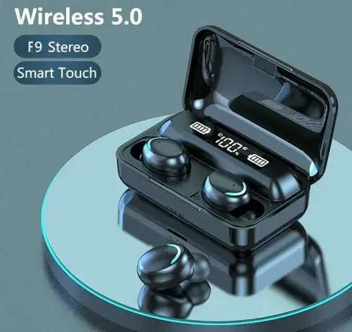 Fantastic Wireless Waterproof F9 Earpods with Built - In Powerbank