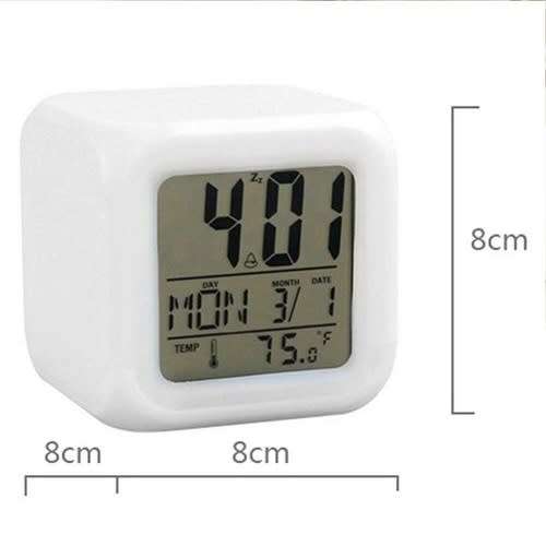 Super Cool Colour Changing Mood Digital Bedside / Tabletop / Desk or Home  Alarm Clock
