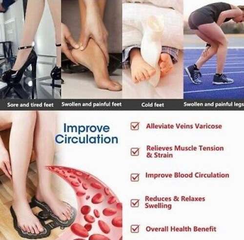 EMS Acupoint Pain Relief Foot Massager & Electrical Muscle Stimulator