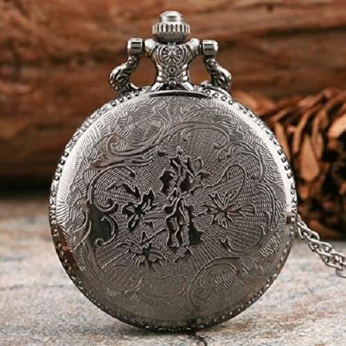Stunning Steampunk Designer Case Compass Mechanical Pocket Watch