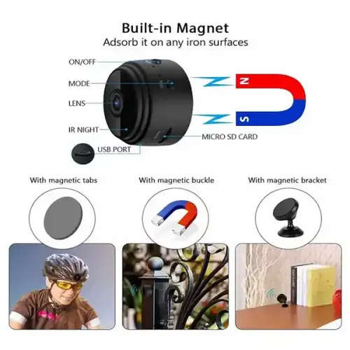 Incredible A9 Magnetic Mini High Security WiFi Wireless Camera