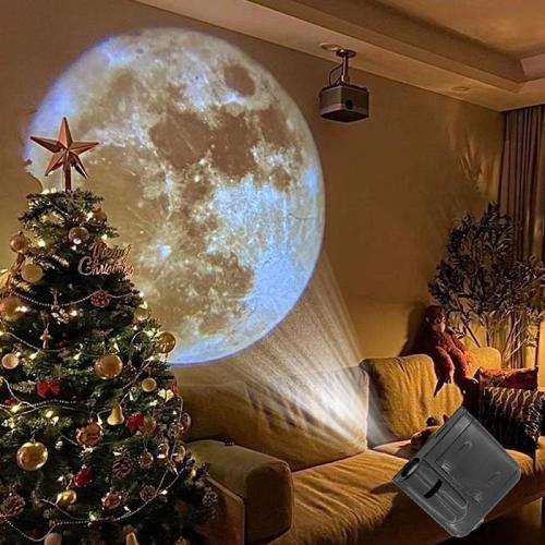 Incredible Earth , Moon , Planets & Galaxy Mini Projector Lamp with  16  Planetary Projector Cards
