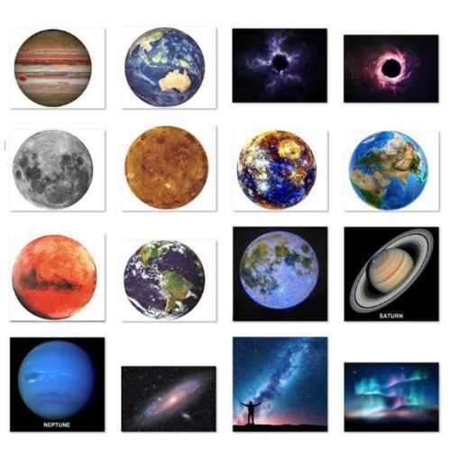 Incredible Earth , Moon , Planets & Galaxy Mini Projector Lamp with  16  Planetary Projector Cards