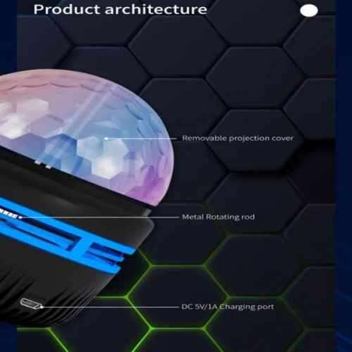 Stunning Rotating LED Mini Magic Ball Sky & Star Projection Atmosphere Party Light