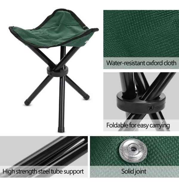 Brilliant Portable Travelling Tripod Folding Multipurpose Folding Stool / Chair