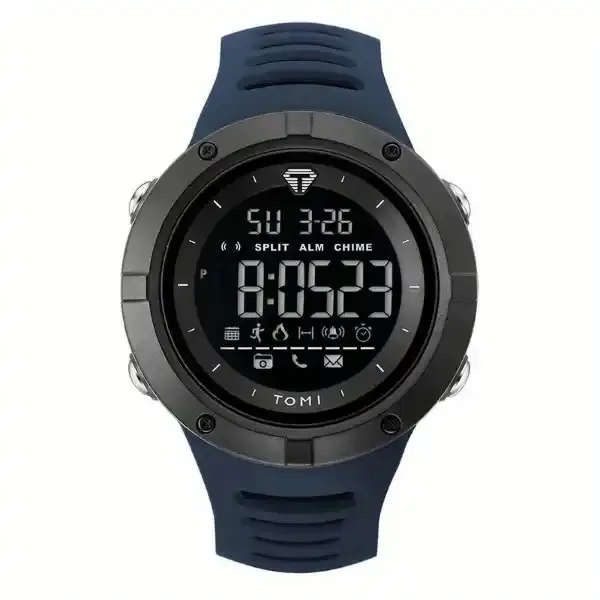 Mens Eyecatching & Rugged  TOMI  Ribbed Design Sport Watch