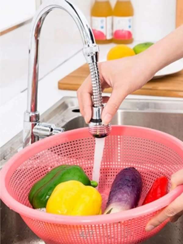 Sleek and Powerful Convenient Flexible Kitchen Faucet Adapter