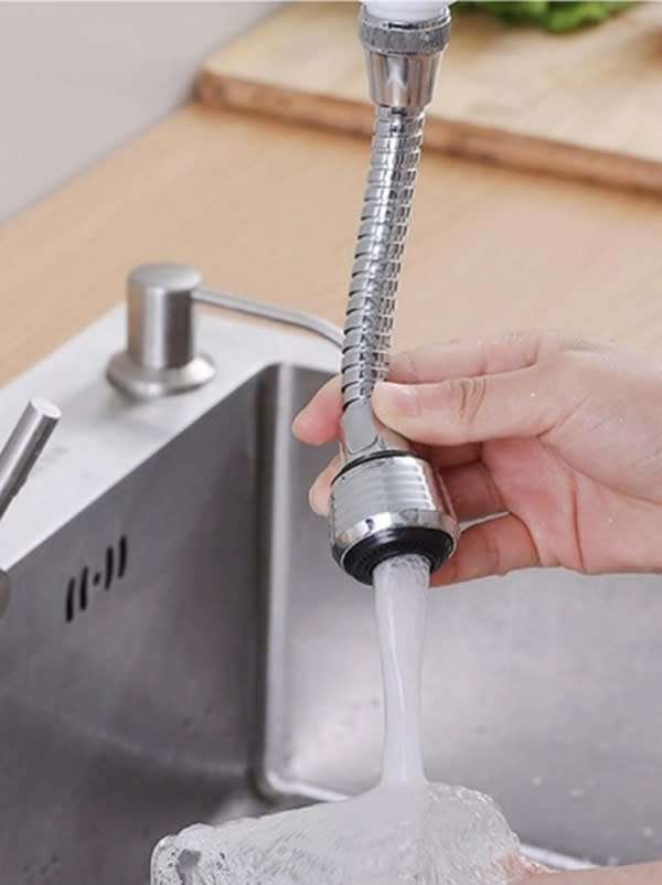 Sleek and Powerful Convenient Flexible Kitchen Faucet Adapter