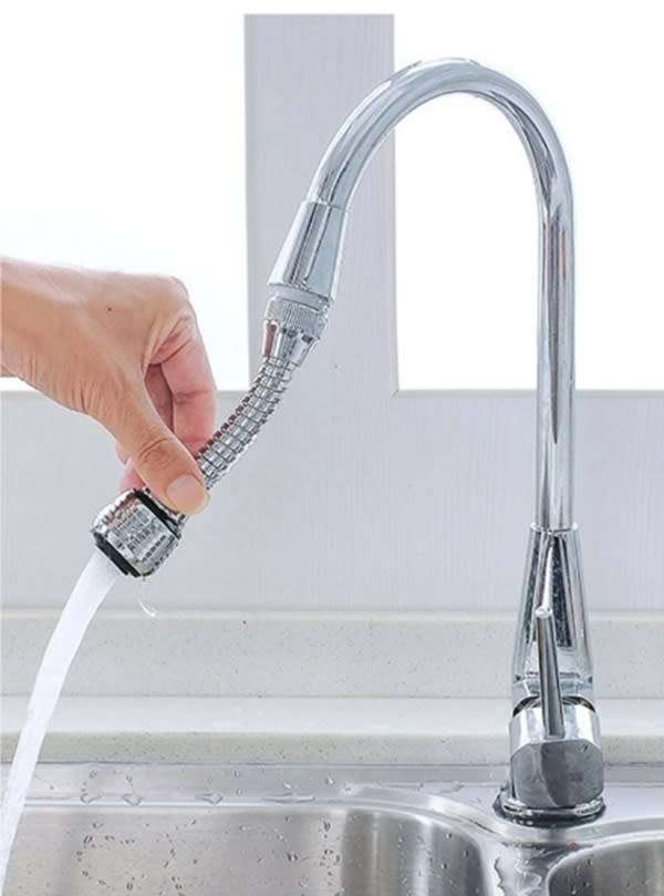 Sleek and Powerful Convenient Flexible Kitchen Faucet Adapter