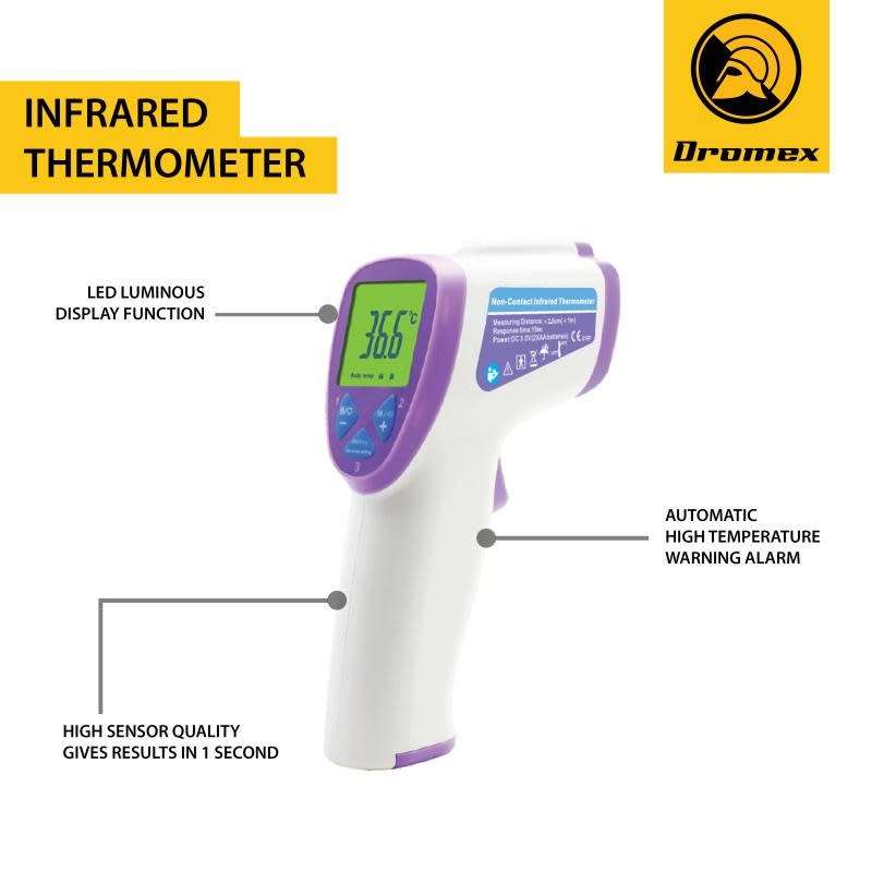 DROMEX NON-CONTACT INFRARED FOREHEAD THERMOMETER