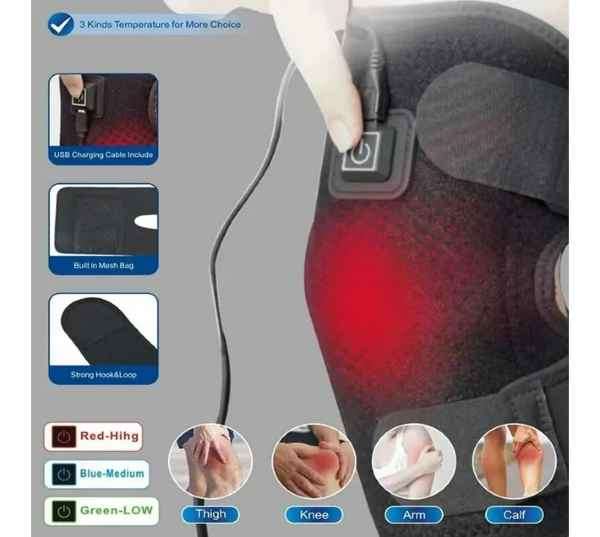 USB Electrical Knee Heating & Severe Pain & Arthritis Pain Relief Pad