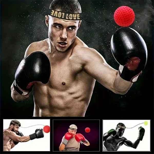 Boxing Headband Ball Precision , Eye Co-ordination & Reflex Training & Workout Equipment