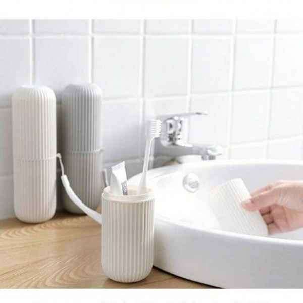 Hygienic & Portable Travel Toothbrush / Toothpaste Capsule & Sanitary Cups